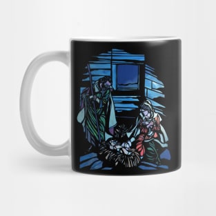 Nativity Scene Stained-Glass Mug